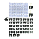Alphabet Numeral Decorative Epoxy Resin Mold DIY Crystal Train Letters Keychain