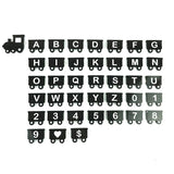 Alphabet Numeral Decorative Epoxy Resin Mold DIY Crystal Train Letters Keychain