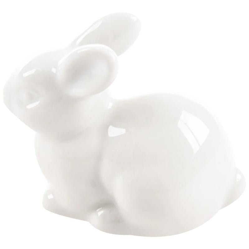 Mini Ceramic Rabbit Ornaments for Crafts and Jewelry