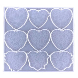 Heart Silicone Mold Pendant Resin Epoxy Molds for Casting Resin Keychain Mold