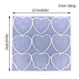 Heart Silicone Mold Pendant Resin Epoxy Molds for Casting Resin Keychain Mold