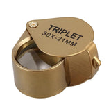 Portable 30X Power 21Mm Jewelers Magnifier Foldable Eye Loupe Jewelry