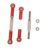2Pcs Metal Steering Linkage Servo Link Pull Rod for Slash HQ727 1/10 RC Car