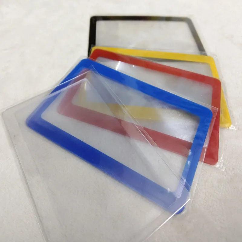 Colorful 3X Name Card Monocle Magnifier Reading Glass