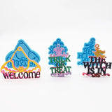 Halloween Keychain Molds Resin Casting Silicone Pendant DIY Decorations