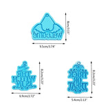 Halloween Keychain Molds Resin Casting Silicone Pendant DIY Decorations