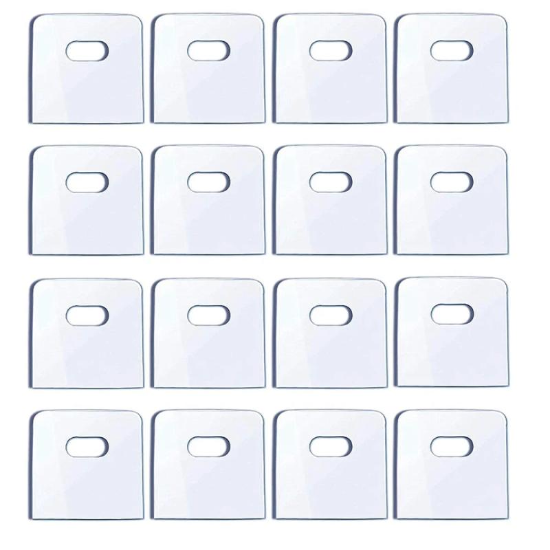 32 Clear Vertical Blind Repair Tabs - Vane Savers - Replacement Slats