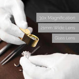 Jewellers Eye Magnifier Glass Lens for Jewelry Coins Stamps Watch Identify