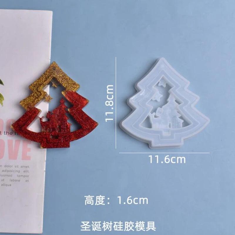 Christmas Tree Pendant Mold for Resin Crafts