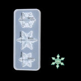 Christmas Snowflake Pendant Silicone Mold for Keychain Necklace Decor