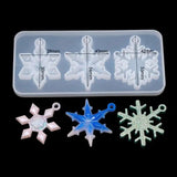 Christmas Snowflake Pendant Silicone Mold for Keychain Necklace Decor