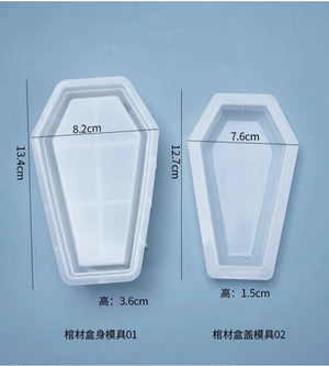 Crystal Coffin Silicone Mold for Resin Jewelry Making