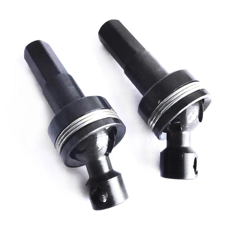 2 Pcs Metal Front Axle CVD Drive Shaft for RC Cars