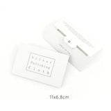 10Pcs Polish Cleaning Polishing Cloth Velvet Wiping Cloth Jewelry Cleaning