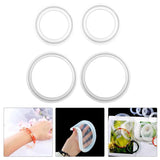 4x Silicone Epoxy Resin Bangle Pendant Mold