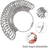 Ring Sizer Tool Set Metal Ring Gauges Finger Sizer & Ring Mandrel