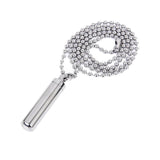 Stainless Steel Pill Case Holder Cremation Urn Pendant Necklace Keepsake
