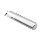 Stainless Steel Pill Case Holder Cremation Urn Pendant Necklace Keepsake
