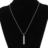 Stainless Steel Pill Case Holder Cremation Urn Pendant Necklace Keepsake