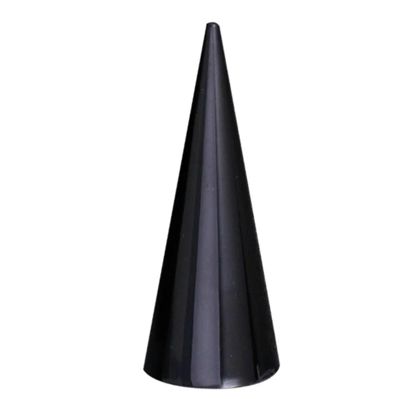 Acrylic Finger Cone Ring Stand Jewelry Display Holder Organize