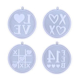 Symbols Keychain Silicone Epoxy Mold for DIY Ornaments - Valentine Gift