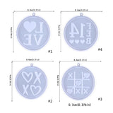 Symbols Keychain Silicone Epoxy Mold for DIY Ornaments - Valentine Gift