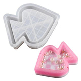 Silicone Storage Box Moulds Peach Heart Shape for Resin Hand Making