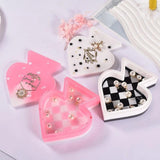 Silicone Storage Box Moulds Peach Heart Shape for Resin Hand Making