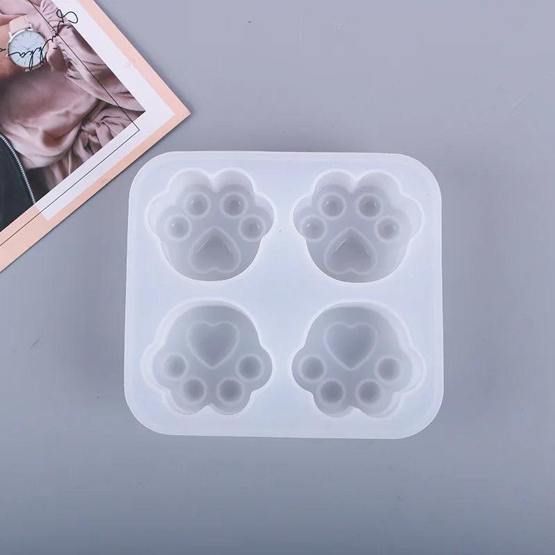 Frosted Mirror Cat Claw Epoxy Mold UV Resin Jewelry Tools
