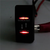 12V 20A In Out ON-OFF-ON Rocker Switch 7 Pin LED RED