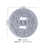 Epoxy Resin Mold Mother Garland Ornaments Cup Mat Silicone Mold