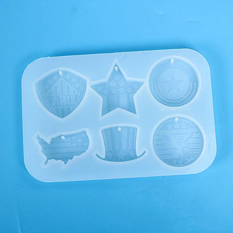 Silicone Resin Mold for Pendant Necklace Earrings