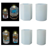 DIY Cylinder Hexagonal Silicone Mold for Candle Jewel