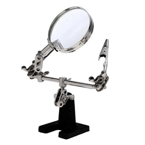 Soldering Iron Stand Holder Magnifier Helping Tool