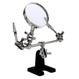 Soldering Iron Stand Holder Magnifier Helping Tool