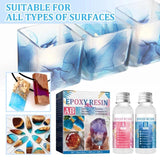 Clear Epoxy Resin and Hardener Kit for Casting, Coating, Art, Wood, Jewelry
