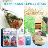 Clear Epoxy Resin and Hardener Kit for Casting, Coating, Art, Wood, Jewelry