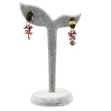 Velvet Earring Display Stand Props Stud Earrings Holder Rack Storage(Grey)