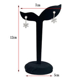 Velvet Earring Display Stand Props Stud Earrings Holder Rack Storage(Grey)