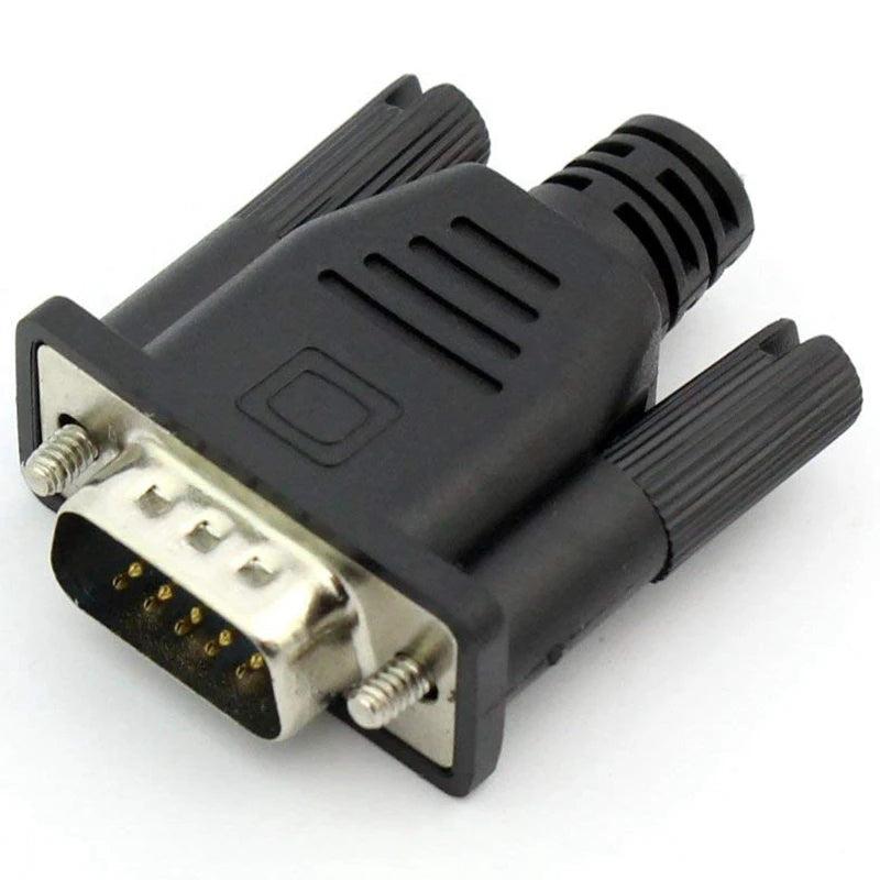 VGA Male Dummy Plug EDID Headless Ghost Emulator Lock Plate
