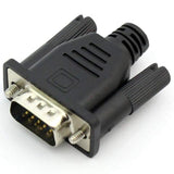 VGA Male Dummy Plug EDID Headless Ghost Emulator Lock Plate