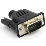 VGA Male Dummy Plug EDID Headless Ghost Emulator Lock Plate