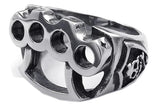 Skull Boxing Gloves Mens Rings Stainless Steel Silver Size 9