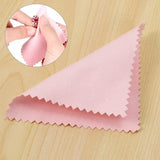 50 Pack Jewelry Cleaning Cloth,Polishing Cloth for Sterling Silver Platinum Pink