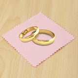 50 Pack Jewelry Cleaning Cloth,Polishing Cloth for Sterling Silver Platinum Pink