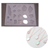 Irregular Crystal Epoxy Pendant Resin Mold Necklace Pendants