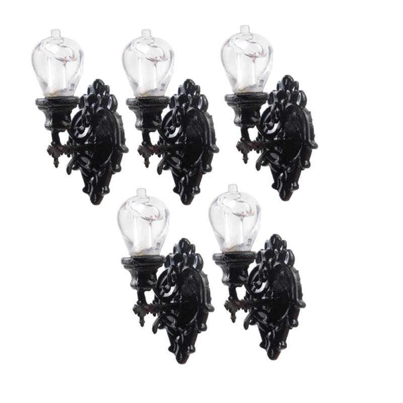 5 Pack 1/87 Scale Model Wall Light Sand Table Mini Landscape Decoration