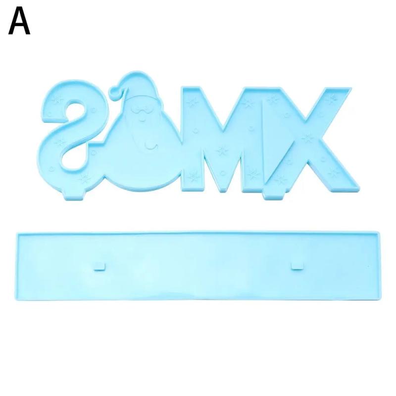 DIY Pendant Merry Christmas Hanging Xmas Ornament Silicone Mould