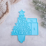 DIY Pendant Merry Christmas Hanging Xmas Ornament Silicone Mould