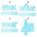 DIY Pendant Merry Christmas Hanging Xmas Ornament Silicone Mould